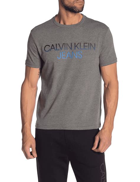 calvin klein t shirt grau herren